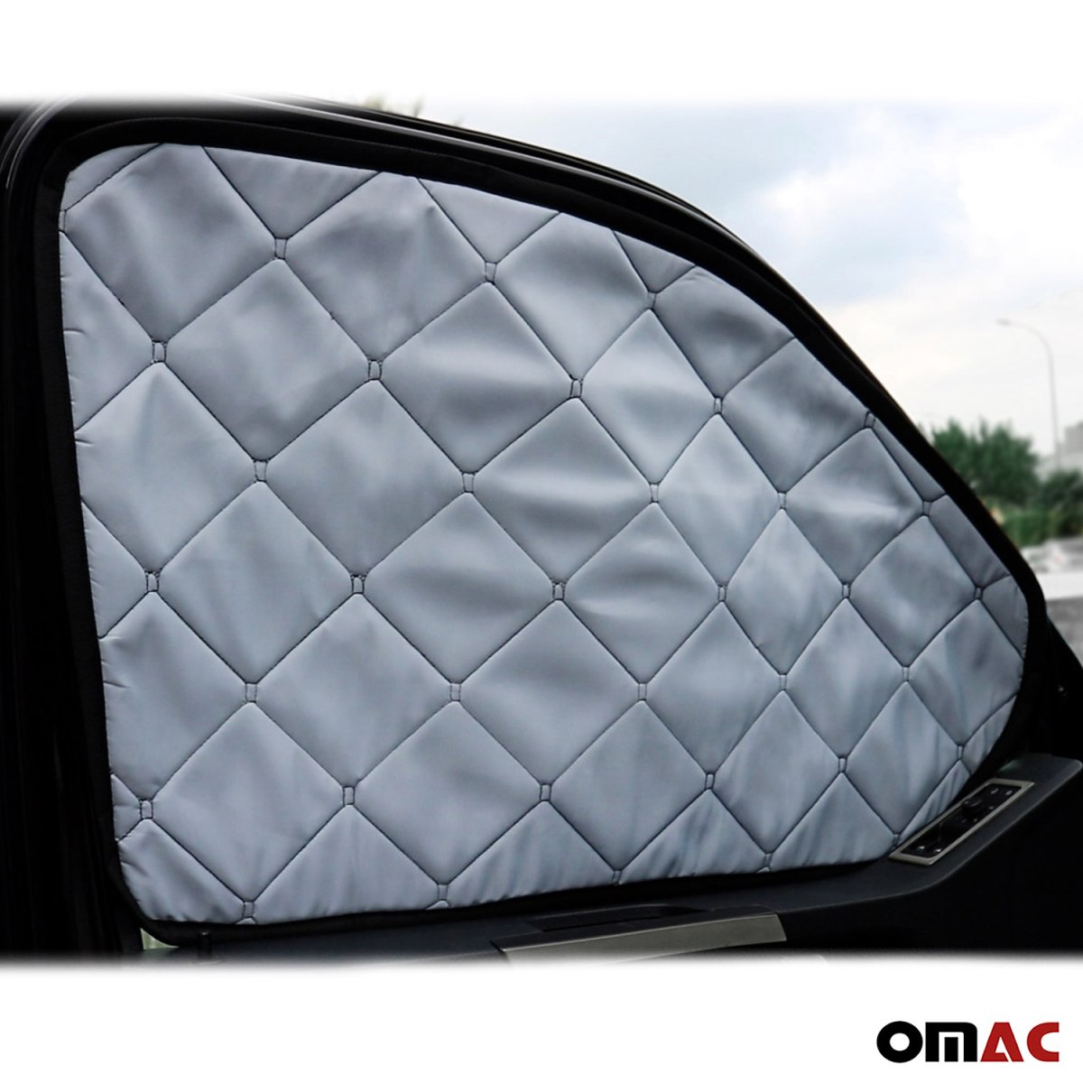 Ford Transit Thermal Curtain - Omac - with Magnet Textile/Polyester - Black/Grey - 2015